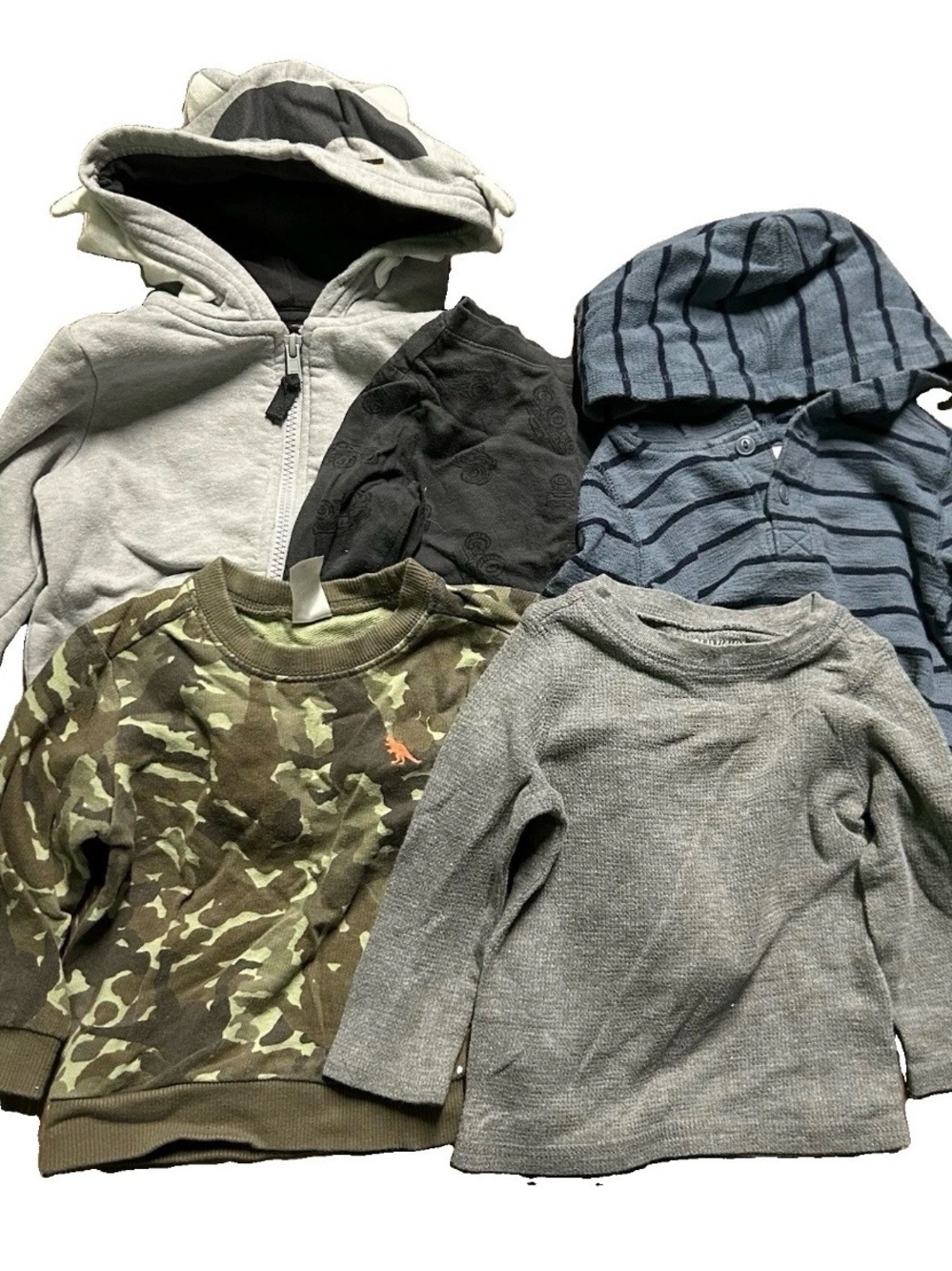 Toddler Boy Winter Tops Hoodies Long Sleeves Size 12-18 Months